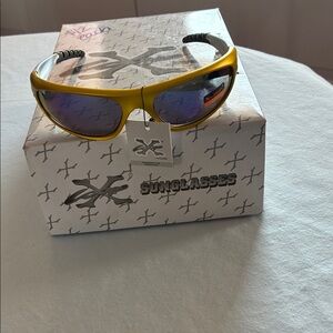 Sunglasses Men's Yellow and Black Glasses